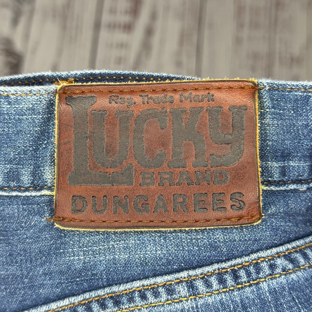 VTG Lucky‎ Brand Mens 31x32 Blue Denim 181 Jean Relaxed Straight Leg - Picture 2 of 5